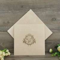 Foiling Invitation Card With Hand Bag Embossing Wedding Card Elegant Invitation Customized 